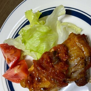 トマトソースのチキン照り焼き